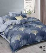 Noor Startup Glace Cotton 210 TC Handprinted King Size Bedsheet With 2 Pillow Cover