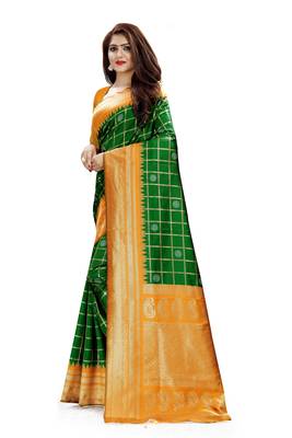 Gadwal silk sare with blouse 4