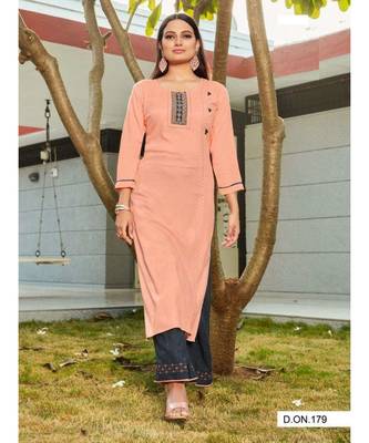 Pure Rayon Kurti Palazzo Sets  1