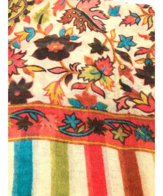 Women Fine Wool Stole  Pashmina Soft and Warm  Floral Paisley Pattern Stole/ Shawl / Scarf 1