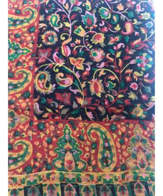 Women Fine Wool Stole  Soft and Warm  Floral Paisley Design Stole/ Shawl / Scarf 4