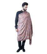 Men's Fine Pure Wool Pashmina Shawl  Kaani Jaal  Extra Soft and Warm Large Elite Luxury Shawl / Lohi / Stole
