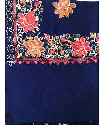 Men's Fine Wool Stole  Cashmilon Wool Blend  Embroidered   Soft and Warm Woven  Stole / Shawl / Scarf 4
