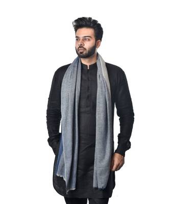 Unisex Fine Wool Stole  Color Blocking Pattern  Extra Soft and Warm Stole / Shawl / Scarf 1