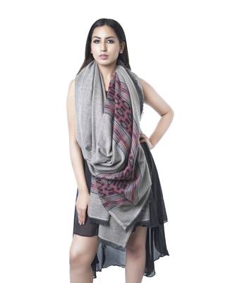 Fine Wool Shawl   Kullu Design  Lambs Wool  Soft and Warm Shawl / Stole / Wrap 3