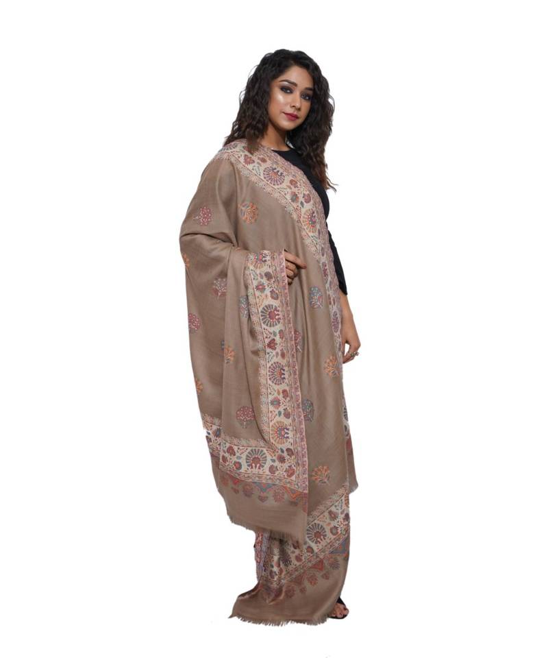 Women Fine Wool Shawl Kani Daur Buti  Kashmiri Pashmina  Luxury  Shawl / Stole / Wrap