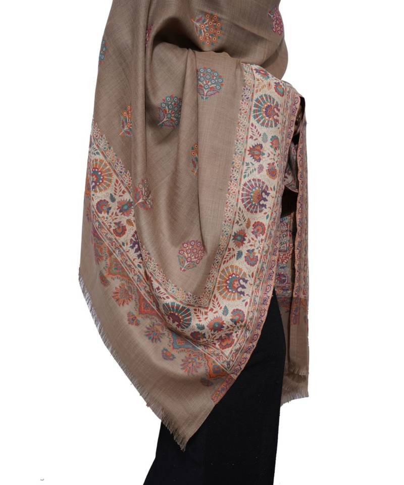 Women Fine Wool Shawl Kani Daur Buti  Kashmiri Pashmina  Luxury  Shawl / Stole / Wrap