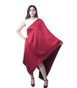 Fine Wool Silk Satin Weave Stole Reversible  Extra Soft  Stole / Shawl / Scarf