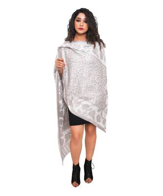 Women Fine Wool Silk   All Over Paisely Pattern  Soft  Stole / Shawl / Scarf 3