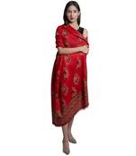 Pashmina Carpet Kaani Cutting Jaal  Designer Floral Pattern  Kashmiri Soft & Warm Shawl / Stole/ Wrap