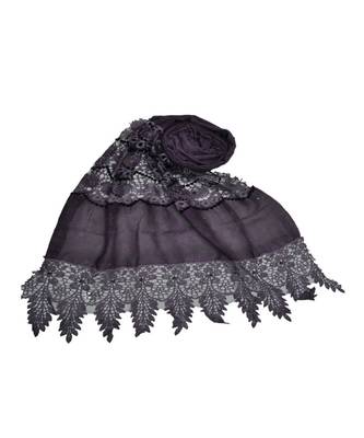 Purple Cotton   Premium Stole 1