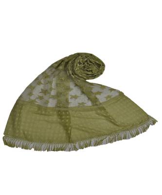 Green Cotton   Premium Scarf 1