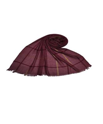 Maroon Cotton   Premium Scarf 1