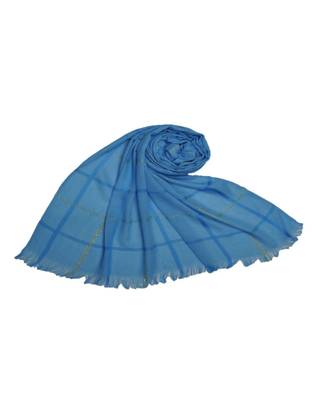 Blue Cotton   Premium Scarf 1