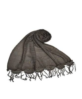 Brown Cotton   Premium Scarf 1