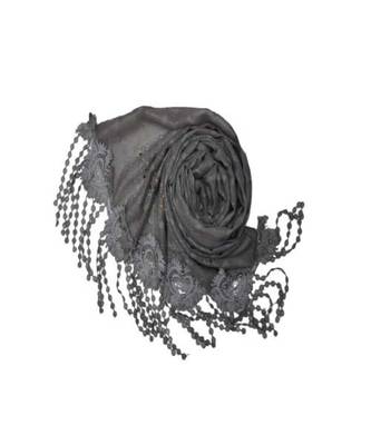 Grey Cotton   Premium Hijab 2