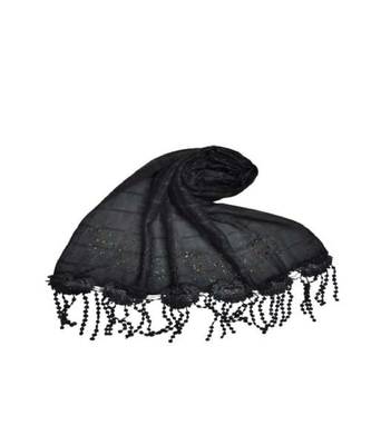 Black Cotton   Premium Hijab 1