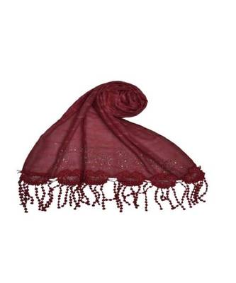 Maroon Cotton   Premium Scarf 1