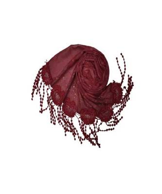 Maroon Cotton   Premium Scarf 2