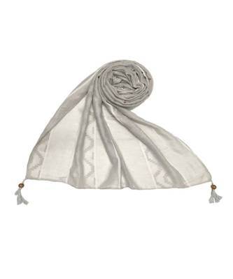Grey Cotton   Premium Scarf 1