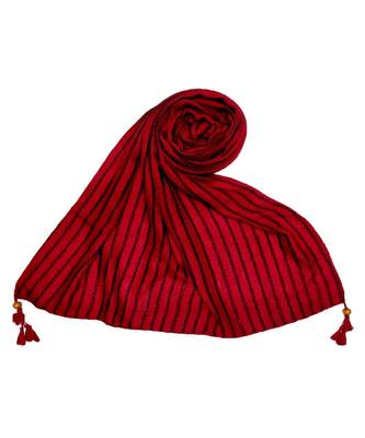Maroon Cotton   Premium Hijab 1