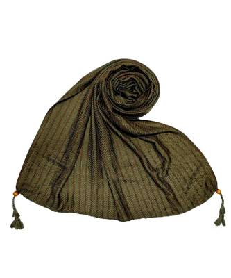 Dark Green Cotton   Premium Scarf 1