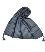 Blue Cotton   Premium Stole