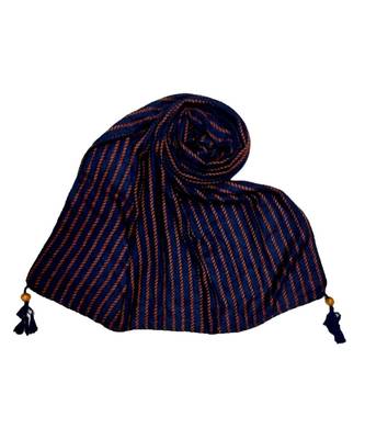 Blue Cotton   Premium Stole 1