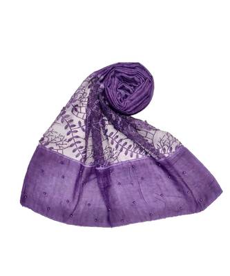 Purple Cotton   Premium Hijab 1