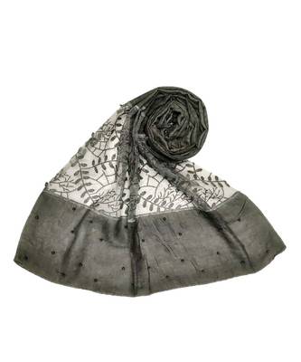Dark Green Cotton   Premium Scarf 1