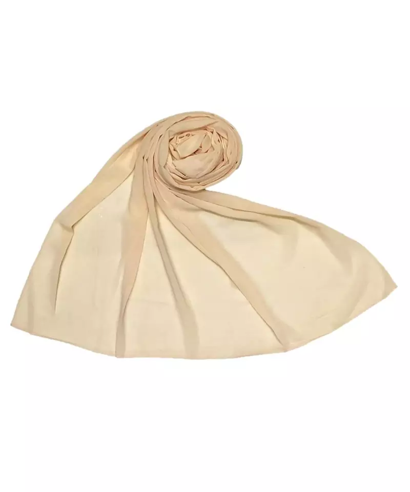 White Chiffon  Premium Stole