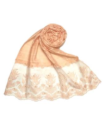 Orange Cotton   Premium Scarf 1