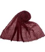 Maroon Cotton   Premium Hijab