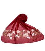 Maroon Cotton   Premium Scarf