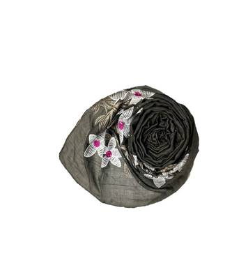 Grey Cotton   Premium Stole 2