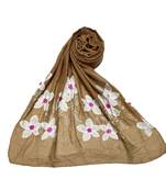 Brown Cotton   Premium Hijab