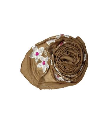 Brown Cotton   Premium Hijab 2