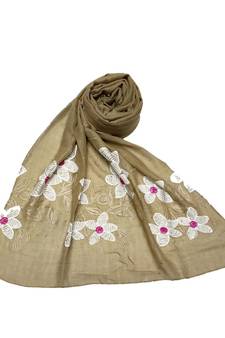 Brown Cotton   Premium Stole