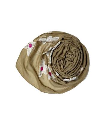 Brown Cotton   Premium Stole 2