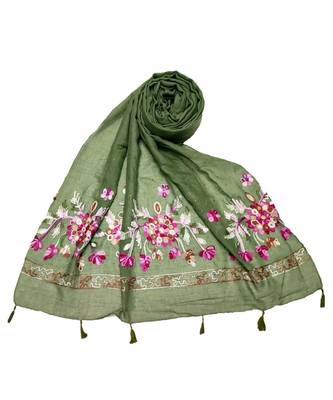 Green Cotton   Premium Hijab 1