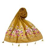 Yellow Cotton   Premium Stole