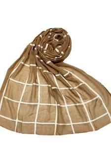 Brown Cotton   Premium Hijab