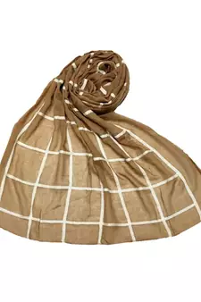 Brown Cotton   Premium Hijab