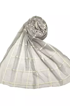 Grey Cotton   Premium Stole