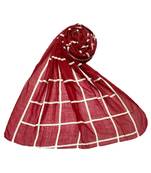 Maroon Cotton   Premium Stole