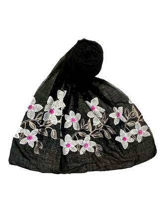 Black Cotton   Premium Hijab 1