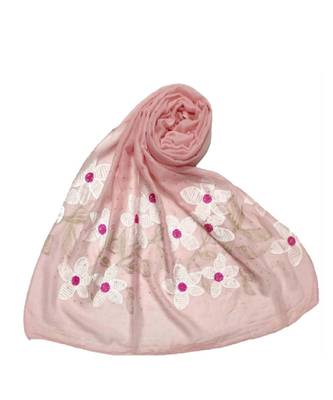 Pink Cotton   Premium Scarf 1