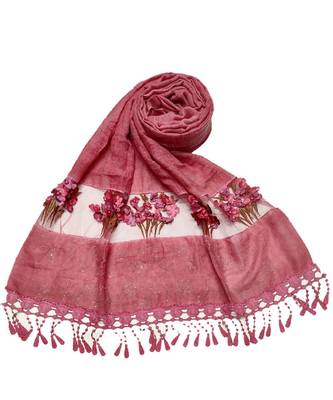 Maroon Cotton   Premium Hijab 1