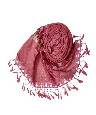 Maroon Cotton   Premium Hijab 2