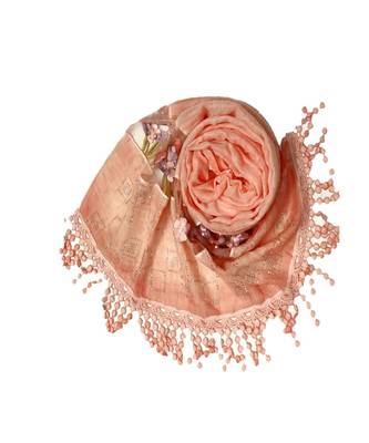 Orange Cotton   Premium Stole 2